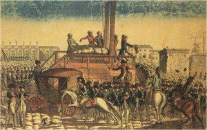 Execution of Louis XVI on January 21st 1793.
