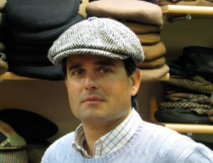 Stephane Jacquet sporting a cloth cap